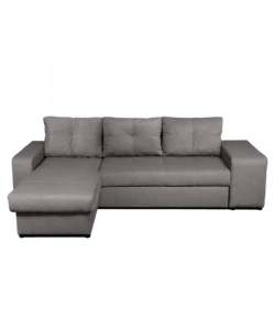 DIVANO LETTO "VIRGINIA" CON CASSETTONE E PENISOLA REVERSIBILE, 250X160X85 CM